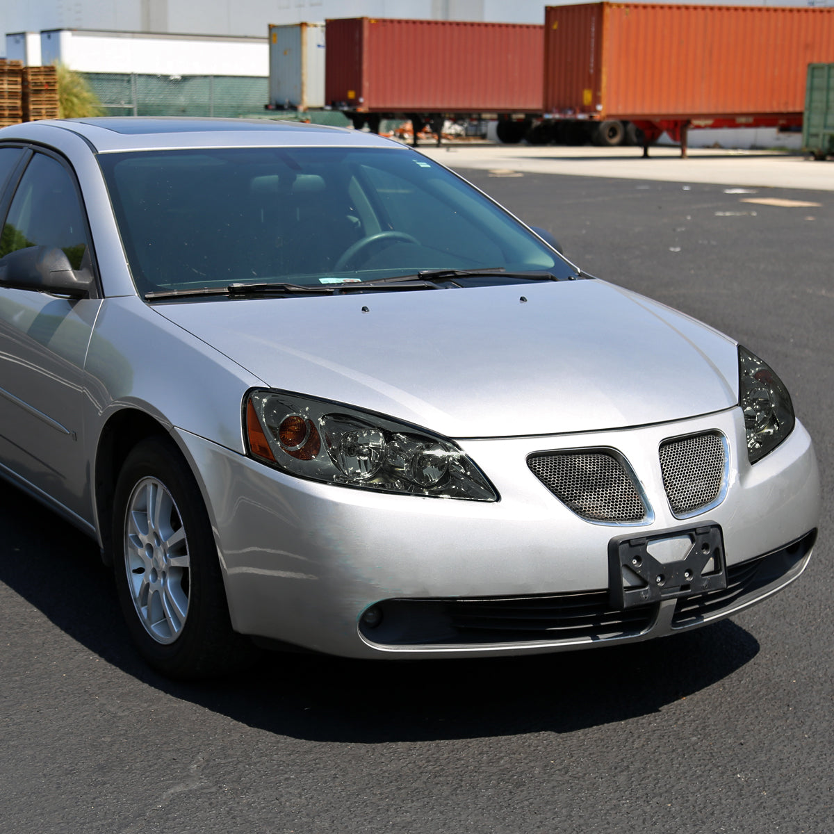 Ronnin - Fits 2005-2010 Pontiac G6 Factory Replacement Headlights Assembly Pair | Smoke