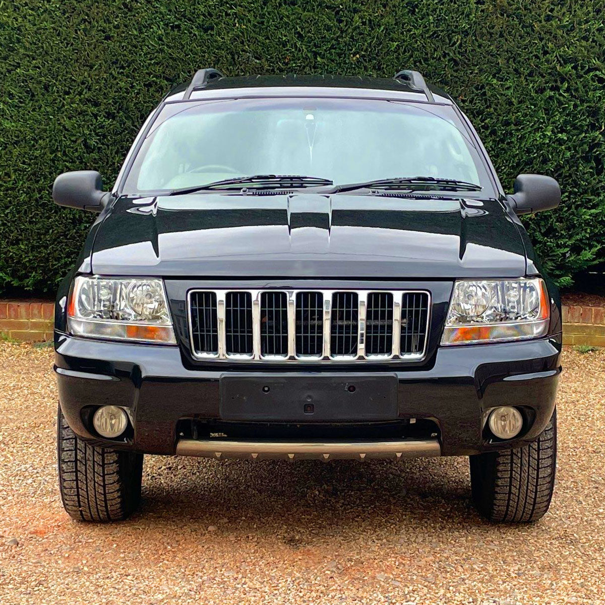 Ronnin - Fits 1999-2004 Jeep Grand Cherokee Factory Replacement Headlights Clear Turn Signal Lens Assembly Pair | Chrome