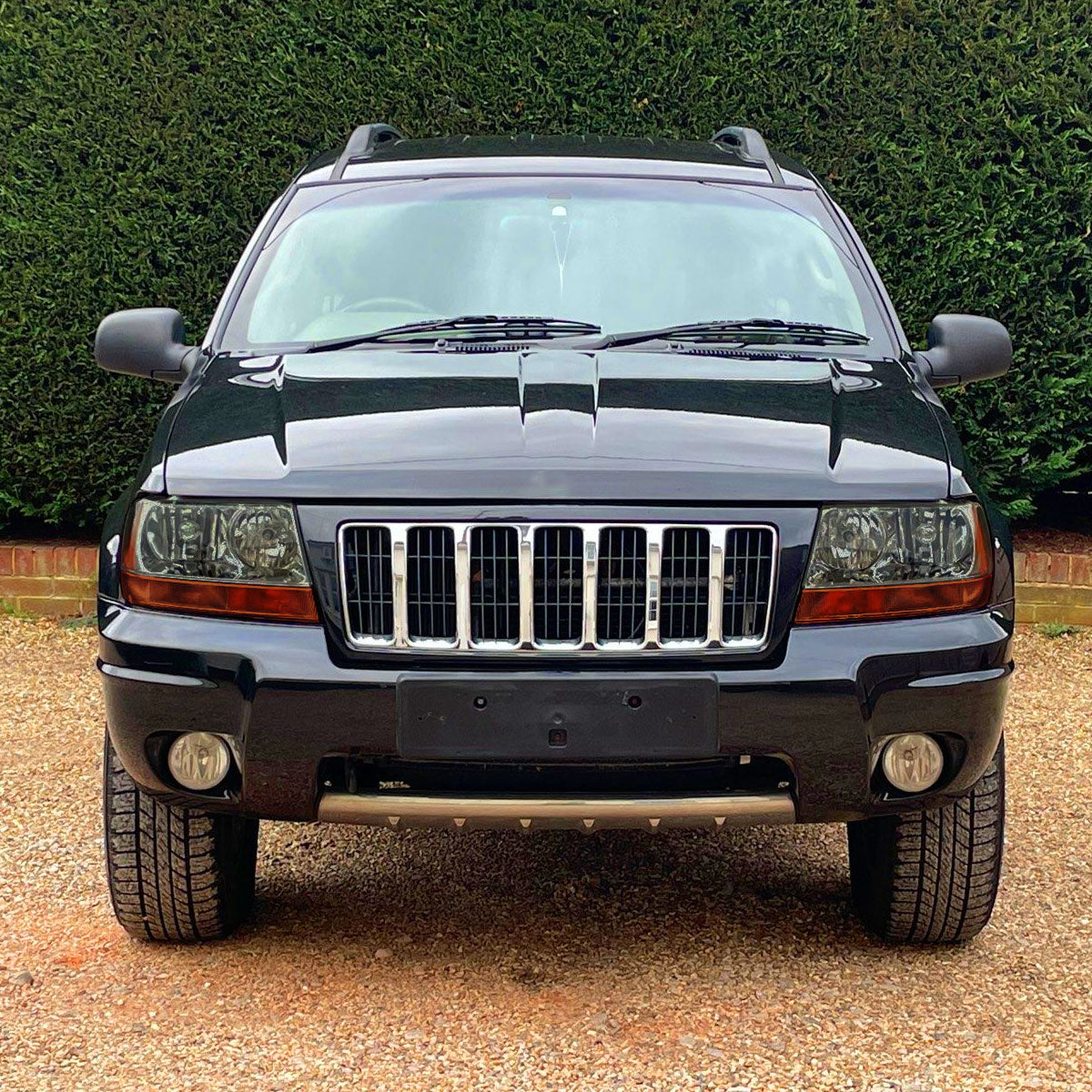 Ronnin - Fits 1999-2004 Jeep Grand Cherokee Factory Replacement Headlights Amber Turn Signals Lens Assembly Pair | Smoke