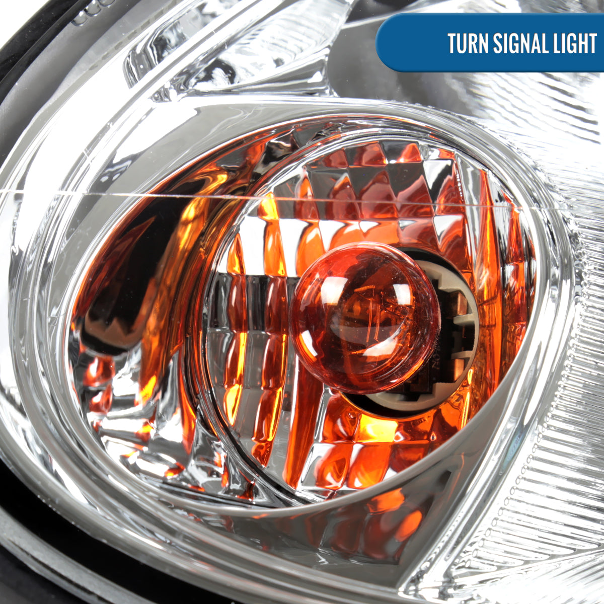 Ronnin - Fits 2003-2005 Dodge Neon Factory Replacement Headlights Assembly Pair | Chrome