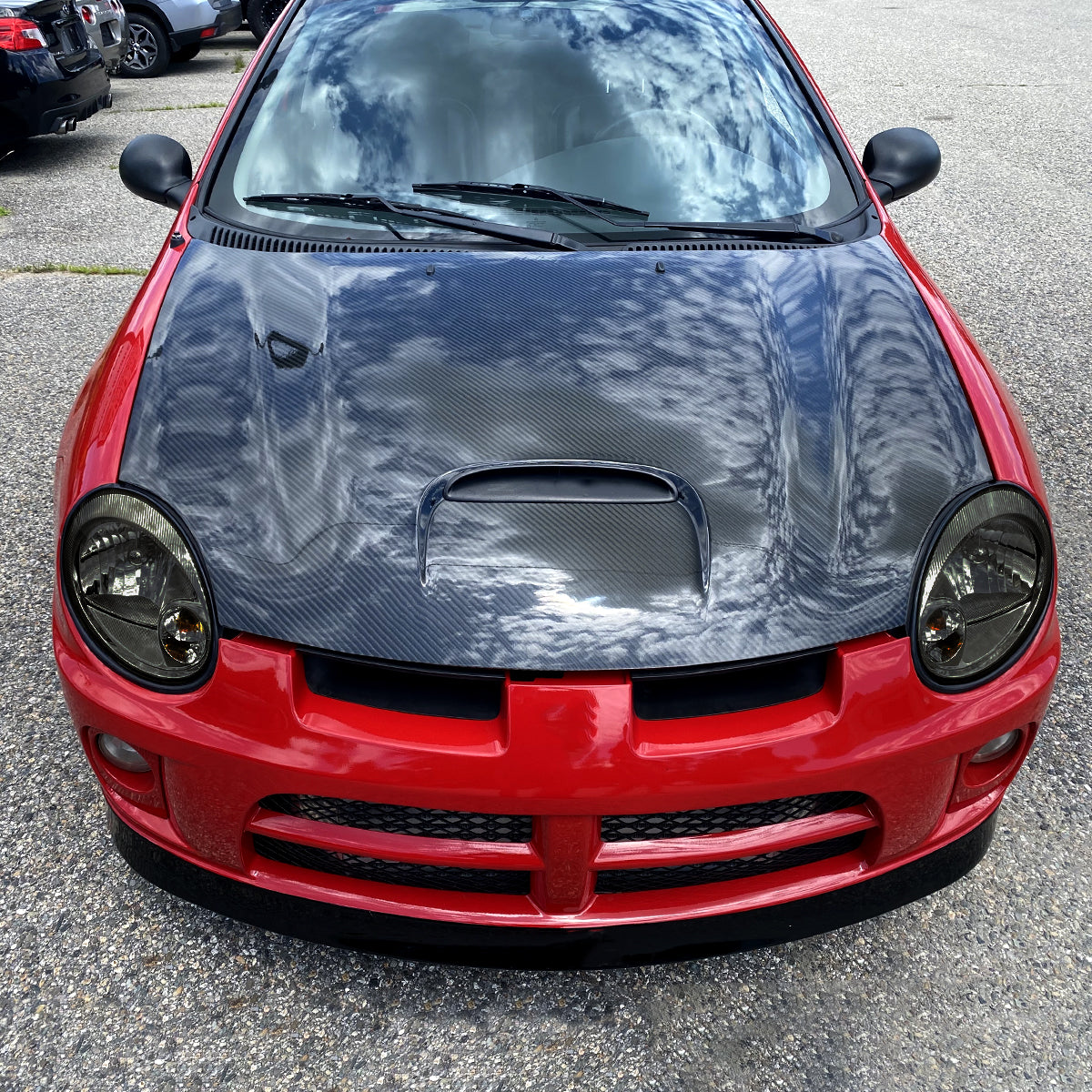 Ronnin - Fits 2003-2005 Dodge Neon Factory Replacement Headlights Assembly Pair | Smoke