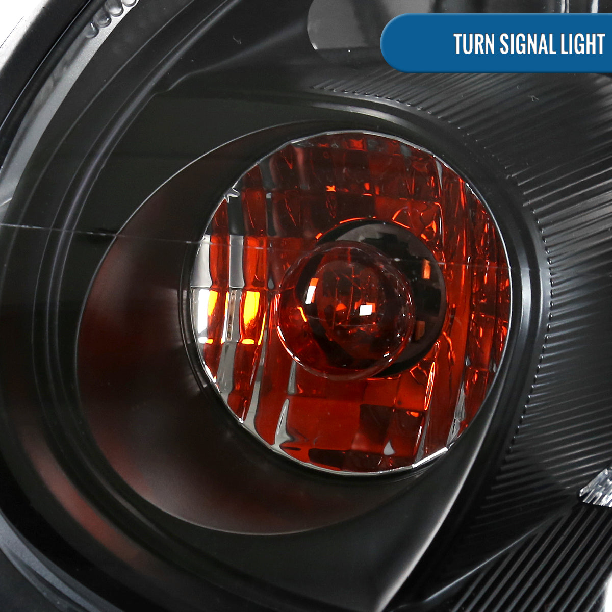 Ronnin - Fits 2003-2005 Dodge Neon Factory Replacement Headlights Assembly Pair | Black