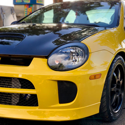 Ronnin - Fits 2003-2005 Dodge Neon Factory Replacement Headlights Assembly Pair | Black