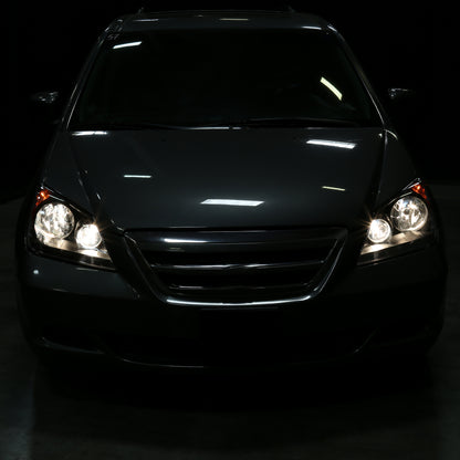 Ronnin - Fits 2005-2007 Honda Odyssey Factory Direct Replacement Headlights Accessories Pair | Black