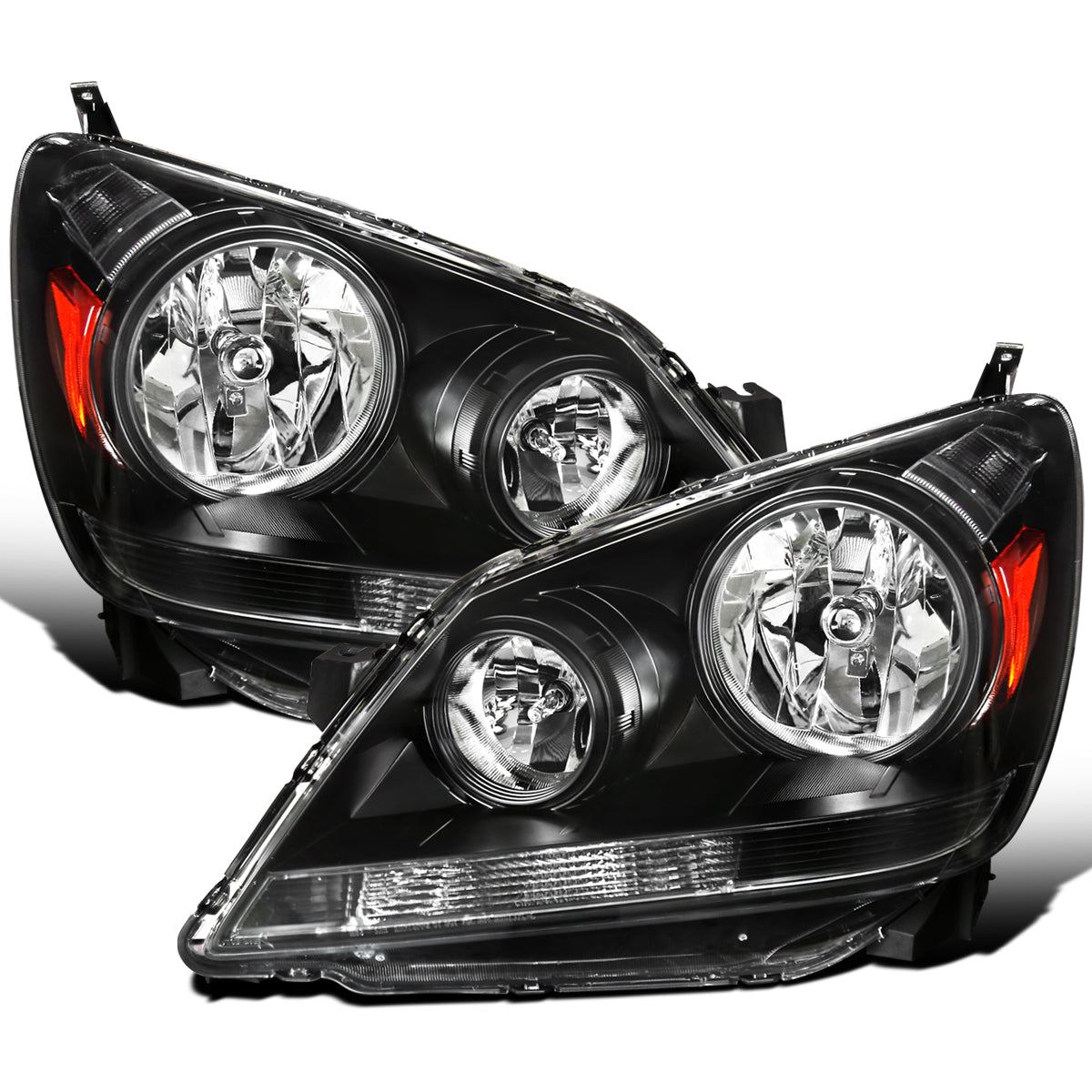 Ronnin - Fits 2005-2007 Honda Odyssey Factory Direct Replacement Headlights Accessories Pair | Black