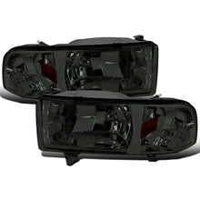 Ronnin - Fits 1994-2002 Dodge Ram 1500 2500 3500 All-in One Factory Replacement Headlights + Corner Signal Lamps Assembly Pair | Smoke