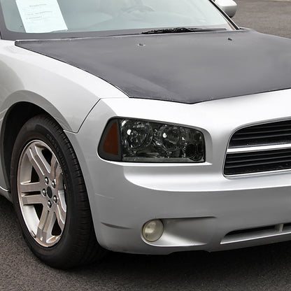 Ronnin - Fits 2006-2010 Dodge Charger Factory Replacement Halogen Headlights Assembly Pair | Smoke