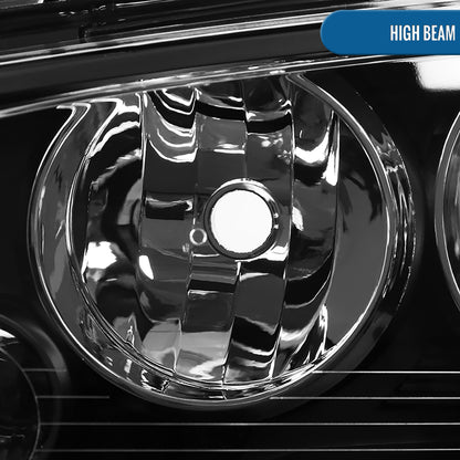 Ronnin - Fits 2006-2010 Dodge Charger Factory Replacement Halogen Headlights Assembly Pair | Black