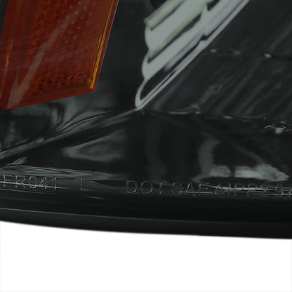 Ronnin - Fits 1997-2004 Ford F150 Expedition Headlights + Corner Parking Signal Lamps Replacement Assembly Pair | Smoke