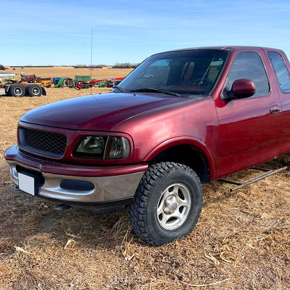 Ronnin - Fits 1997-2004 Ford F150 Expedition Headlights + Corner Parking Signal Lamps Replacement Assembly Pair | Smoke