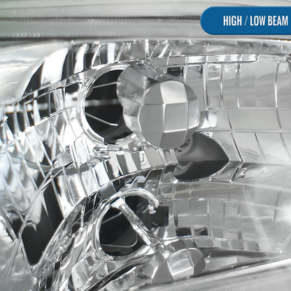 Ronnin - Faros delanteros de repuesto de fábrica para Honda Civic 1992-1995 | Cromo