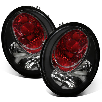 1998-2005 Volkswagen Beetle Tail Lights Replacement Assembly Pair | Black