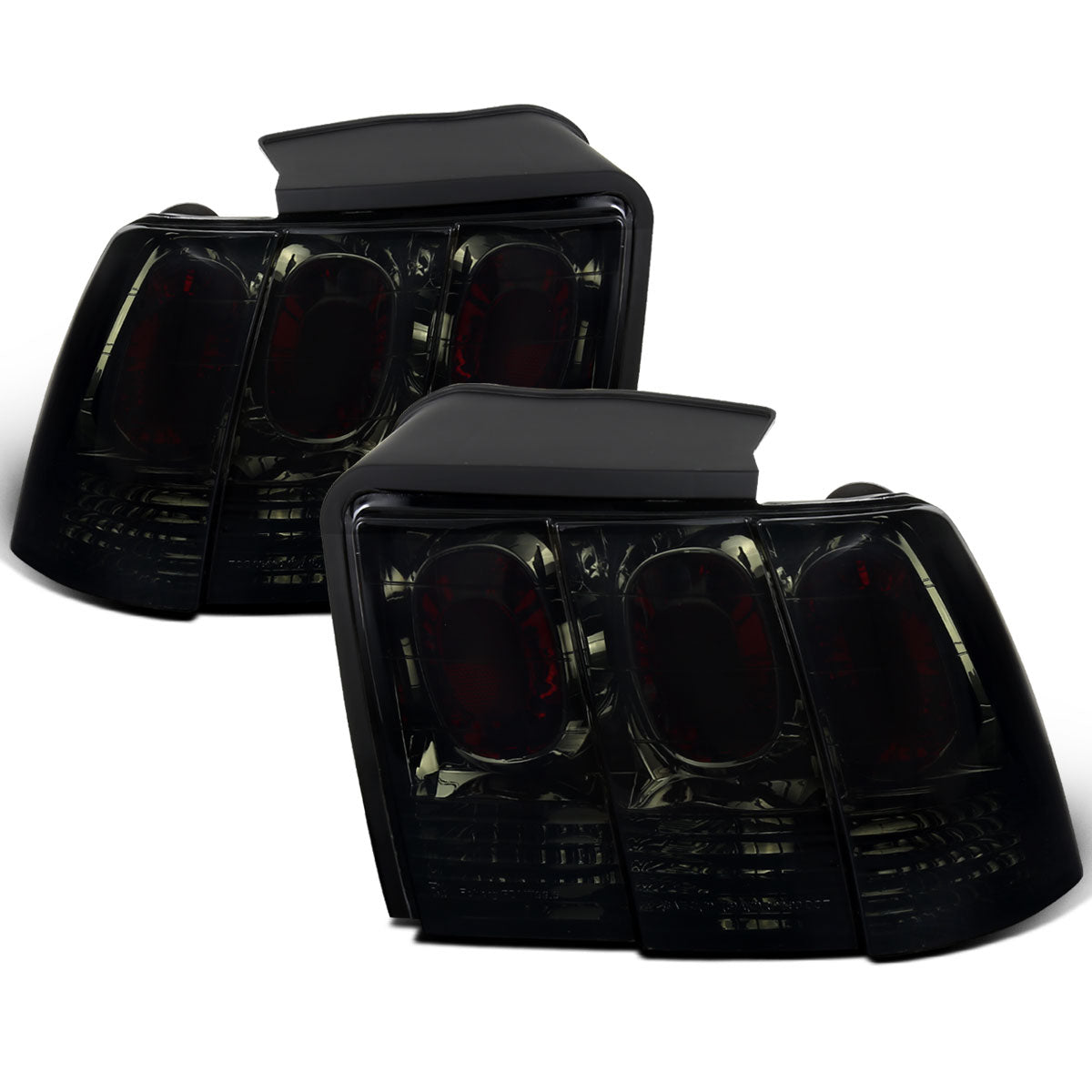 Ronnin - Fits 1999-2004 Ford Mustang Tail Lights Assembly Replacement Pair | Smoke