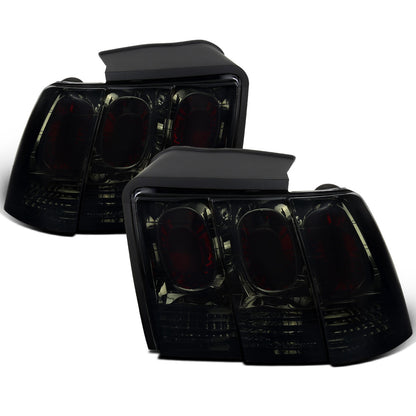 Ronnin - Fits 1999-2004 Ford Mustang Tail Lights Assembly Replacement Pair | Smoke