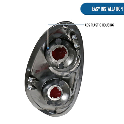 2001-2005 Chrysler PT Cruiser Tail Lights Replacement Pair | Chrome