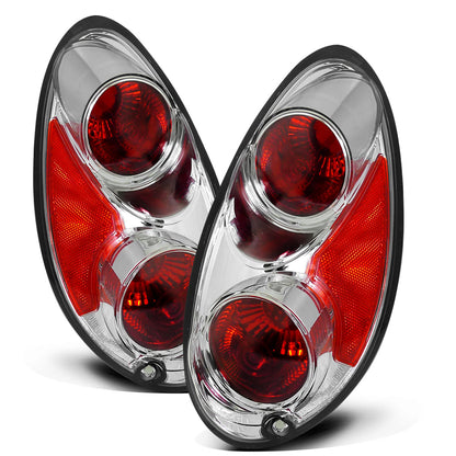 2001-2005 Chrysler PT Cruiser Tail Lights Replacement Pair | Chrome