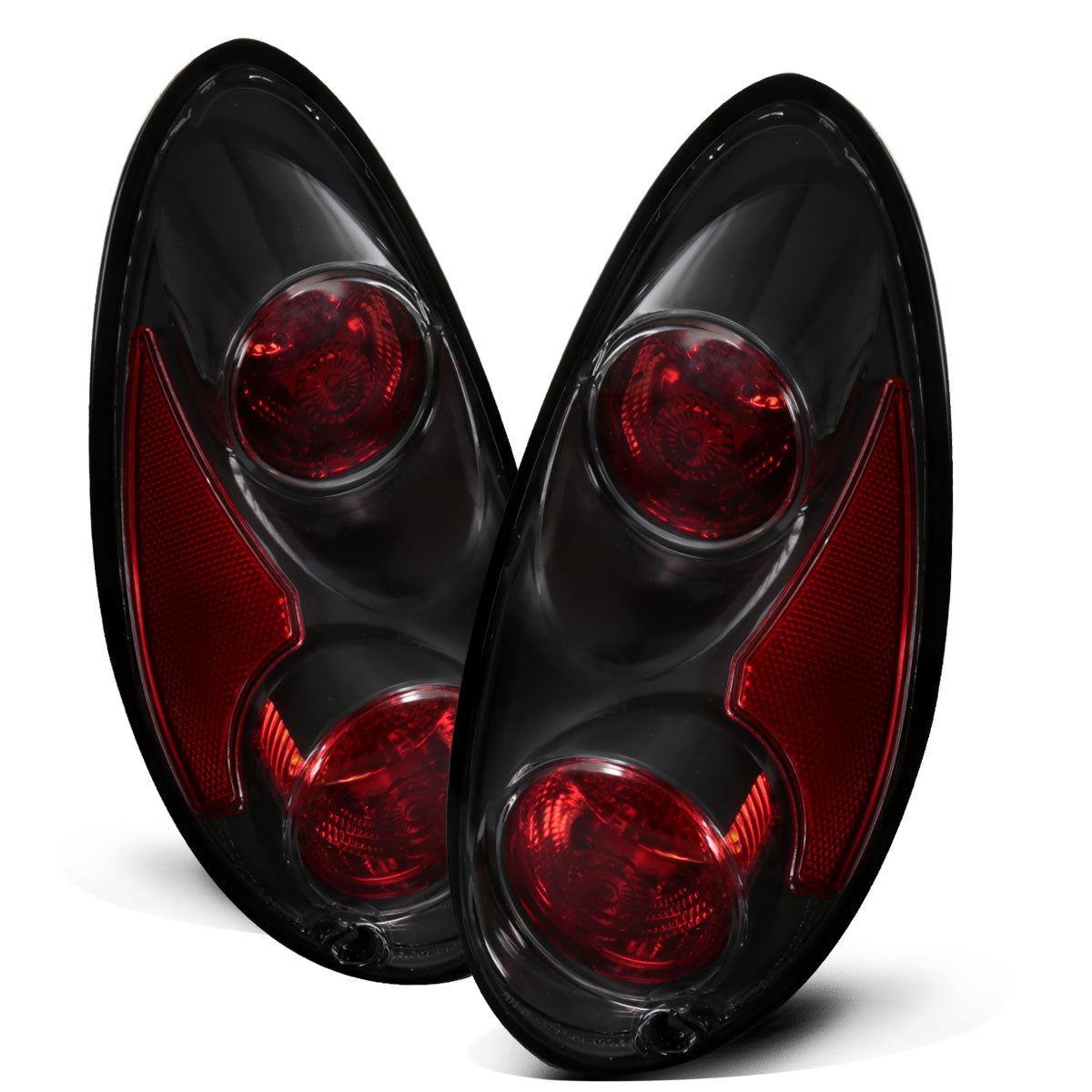 2001-2005 Chrysler PT Cruiser Tail Lights Replacement Pair | Black