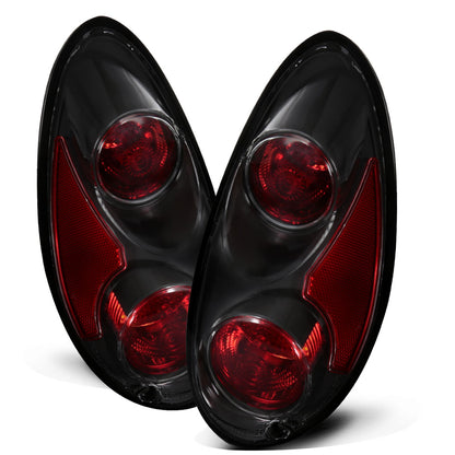 2001-2005 Chrysler PT Cruiser Tail Lights Replacement Pair | Black