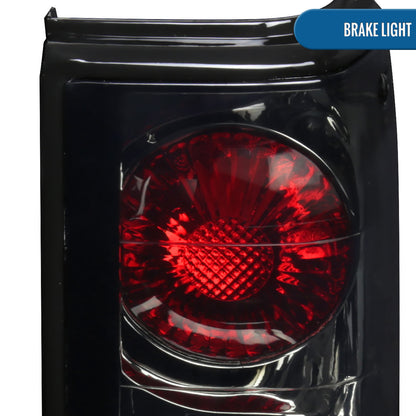 Ronnin - Fits 1982-1993 Chevy S10 1983-1994 S10 Blazer 1983-1990 GMC S15 1991-1993 Sonoma 1992-1994 Jimmy Tail Lights Replacement Pair | Smoke