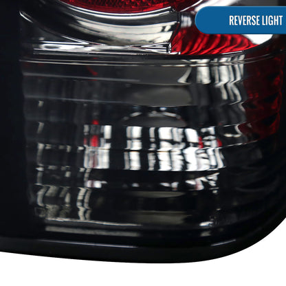 Ronnin - Fits 1982-1993 Chevy S10 1983-1994 S10 Blazer 1983-1990 GMC S15 1991-1993 Sonoma 1992-1994 Jimmy Tail Lights Replacement Pair | Smoke