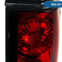 Ronnin - Fits 1982-1993 Chevy S10 Blazer 1983-1990 GMC S15 Sonoma Clear Red Tail Lights Brake Lamps Left+Right