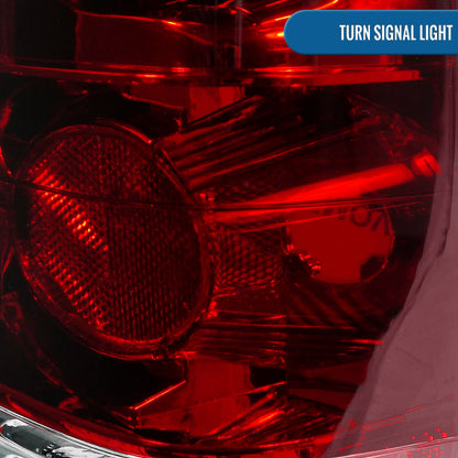 Ronnin - Fits 1982-1993 Chevy S10 Blazer 1983-1990 GMC S15 Sonoma Clear Red Tail Lights Brake Lamps Left+Right