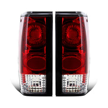 Ronnin - Fits 1982-1993 Chevy S10 Blazer 1983-1990 GMC S15 Sonoma Clear Red Tail Lights Brake Lamps Left+Right