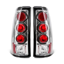 Ronnin - Fits 1999-2002 Chevy Silverado 1999-2007 Sierra Pickup Tail Lights Replacement Rear Brake Lamps Assembly Pair | Chrome