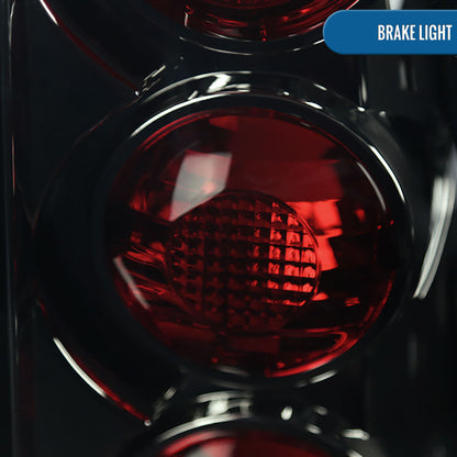 Ronnin - Fits 1999-2002 Chevy Silverado 1999-2007 Sierra Pickup Tail Lights Replacement Rear Brake Lamps Assembly Pair | Smoke