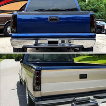 Ronnin - Fits 1999-2002 Chevy Silverado 1999-2007 Sierra Pickup Tail Lights Replacement Rear Brake Lamps Assembly Pair | Smoke