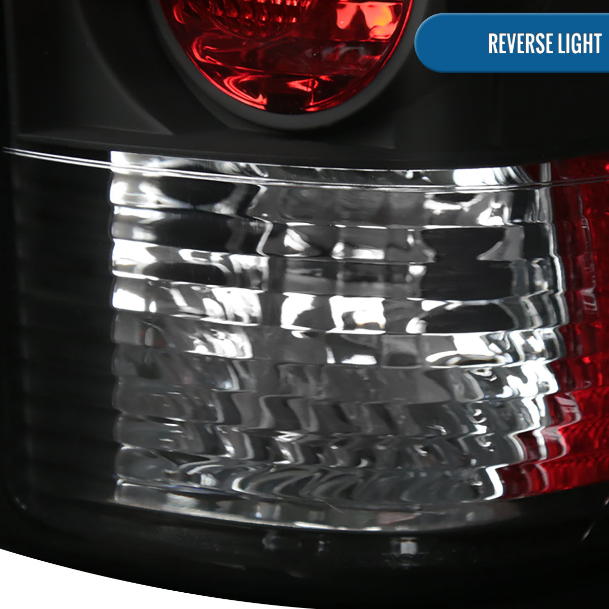 Ronnin - Fits 1999-2002 Chevy Silverado 1999-2007 Sierra Pickup Tail Lights Replacement Rear Brake Lamps Assembly Pair | Black