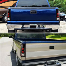 Ronnin - Fits 1999-2002 Chevy Silverado 1999-2007 Sierra Pickup Tail Lights Replacement Rear Brake Lamps Assembly Pair | Black