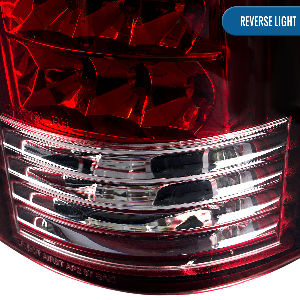1988-2000 Chevy GMC C/K C10 Silverado Blazer Tahoe Cadillac Escalade LED Integrated Brake and Turn Signals Tail Lights Assembly Pair | Red