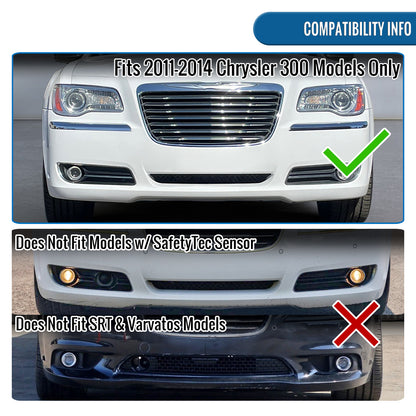 2011-2014 Chrysler 300 Projector Fog Lights Pair | Smoke