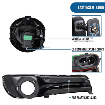 2011-2014 Chrysler 300 Projector Fog Lights Pair | Smoke