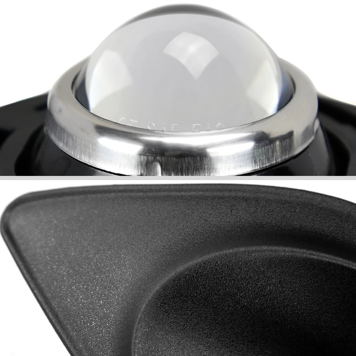 Ronnin - Se adapta al modelo de toma de aire de capó del Dodge Charger 2015-2023 Par de luces antiniebla con proyector de repuesto | Cromado