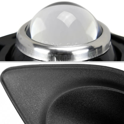 Ronnin - Se adapta al modelo de toma de aire de capó del Dodge Charger 2015-2023 Par de luces antiniebla con proyector de repuesto | Cromado