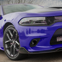 Ronnin - Se adapta al modelo de toma de aire de capó del Dodge Charger 2015-2023 Par de luces antiniebla con proyector de repuesto | Cromado
