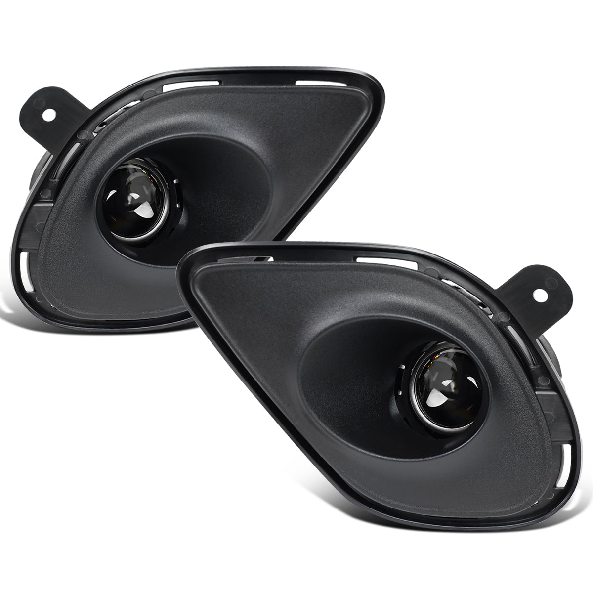 Ronnin - Se adapta al modelo de toma de aire de capó del Dodge Charger 2015-2023 Par de luces antiniebla con proyector de repuesto | Cromado