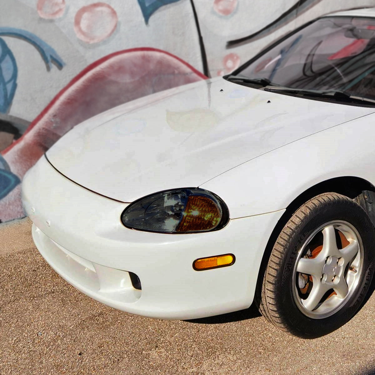 Ronnin - Juego de dos faros halógenos de repuesto para Honda Del Sol 1993-1997 | Ahumados