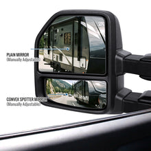 2015-2020 Ford F-150 Pickup Truck Manually Adjustable Manually Fold and Telescope Towing Mirrors Pair