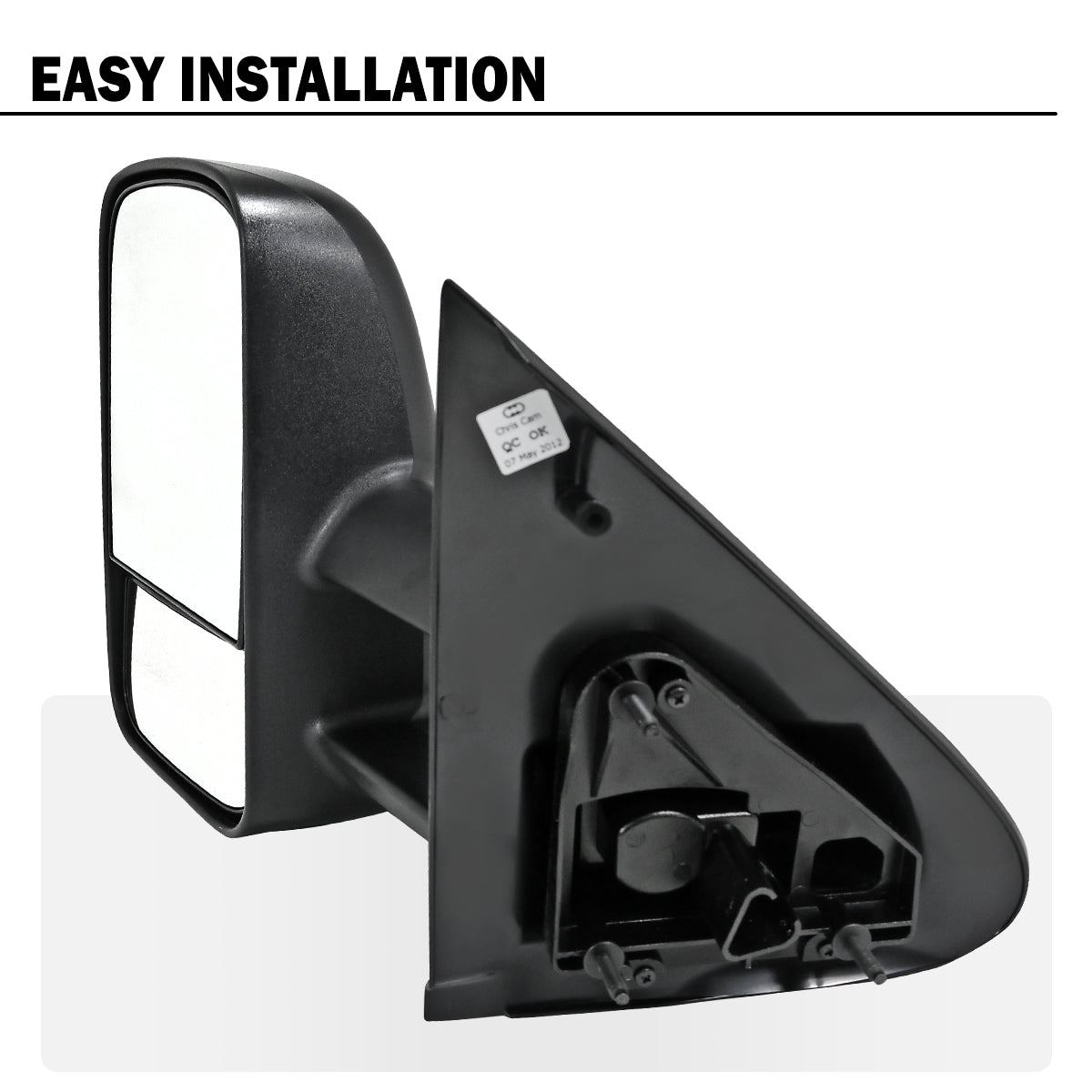 1997-2003 Ford F150 1997-1999 Ford F250 Manually Adjustable Manually Fold and Telescope Towing Mirrors Pair