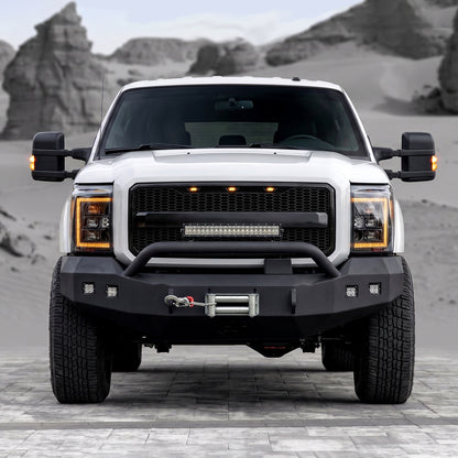 2003-2016 Ford F250 F350 F450 F550 Manually Adjustable Manually Fold and Telescope Towing Mirrors Pair