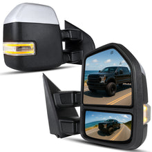 2017-2019 Ford F250 F350 F450 F550 Power Adjustable Power Heated Manually Fold and Telescope Towing Mirrors Pair