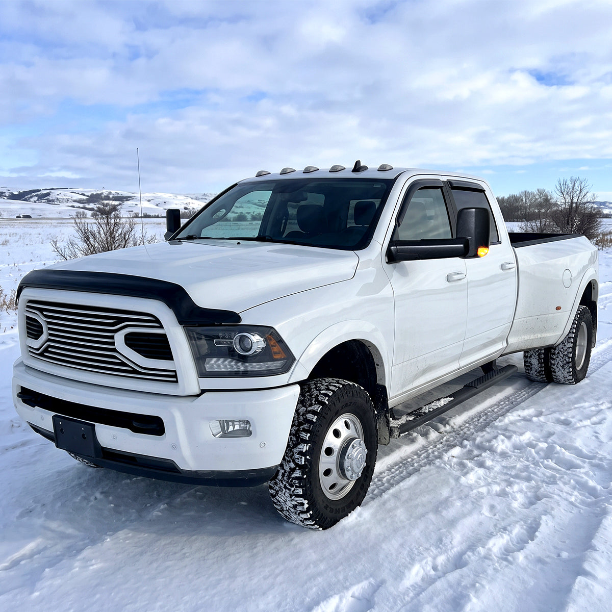 2009-2012 Dodge Ram 1500 2500 3500 Power Adjustable Power Heated Manual Rotation Towing Mirrors Pair