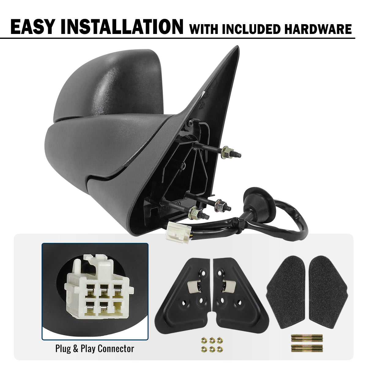 1998-2002 Dodge Ram 1500 2500 3500 Towing Mirrors Pair