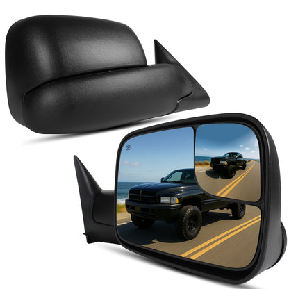 1998-2002 Dodge Ram 1500 2500 3500 Towing Mirrors Pair