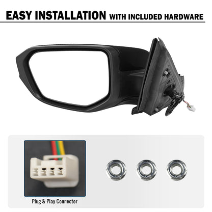2016-2021 Honda Civic Power Adjustable Mirror Driver Side | Black