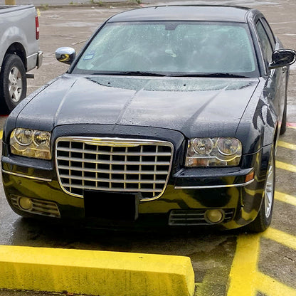 Ronnin - Fits 2005-2010 Chrysler 300 Factory Replacement Halogen Headlights Assembly Pair | Chrome