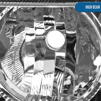 Ronnin - Fits 2005-2010 Chrysler 300 Factory Replacement Halogen Headlights Assembly Pair | Chrome